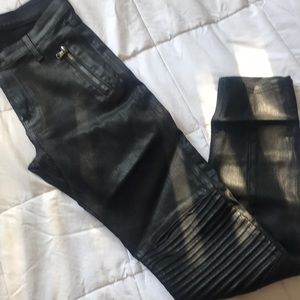 Hudson Jeans Stark MotoSuper Skinny Wax coated